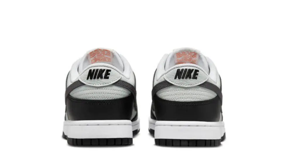 Nike Dunk Low "Black Total Orange Mini Swoosh"