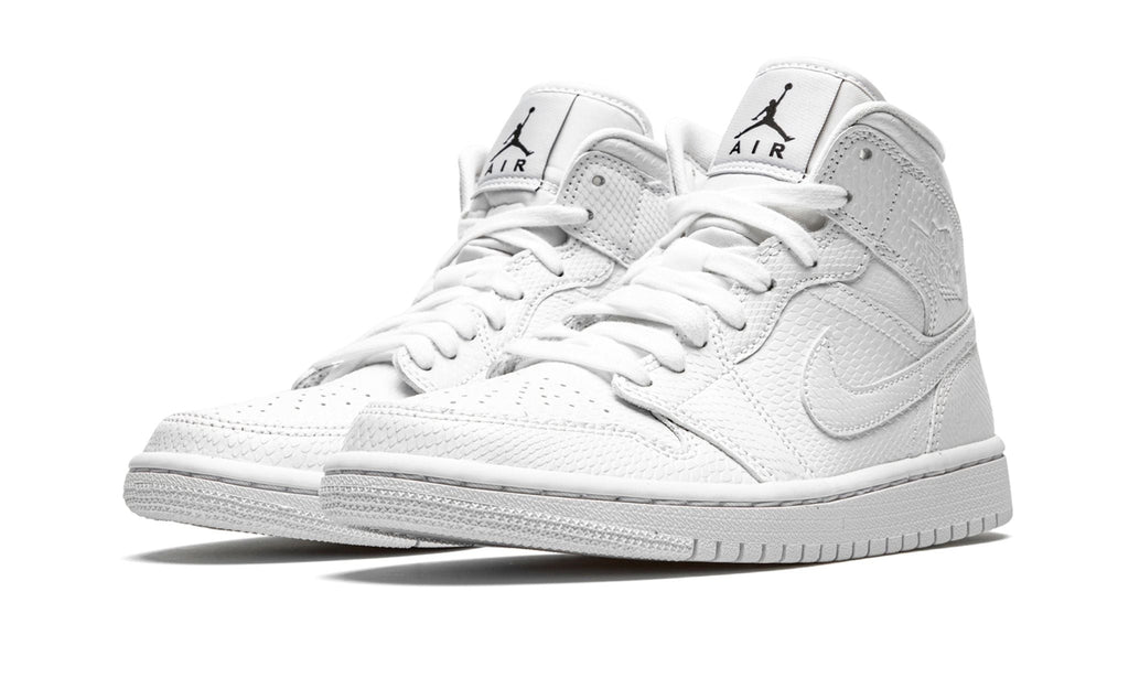 AIR JORDAN 1 MID "WHITE SNAKESKIN"