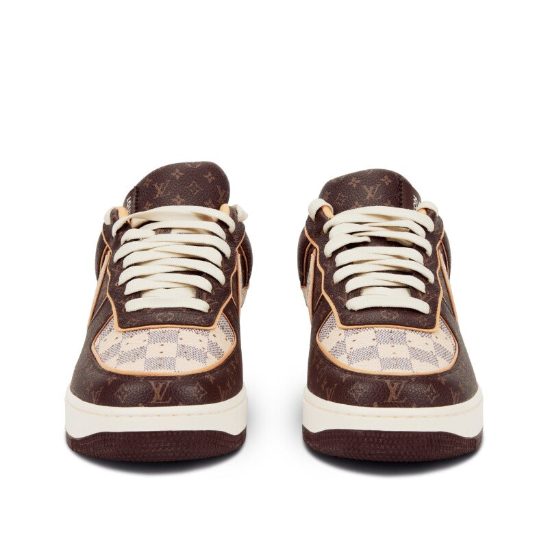 Nike Air Force 1 x Off x Louis Vuitton Brown Azur