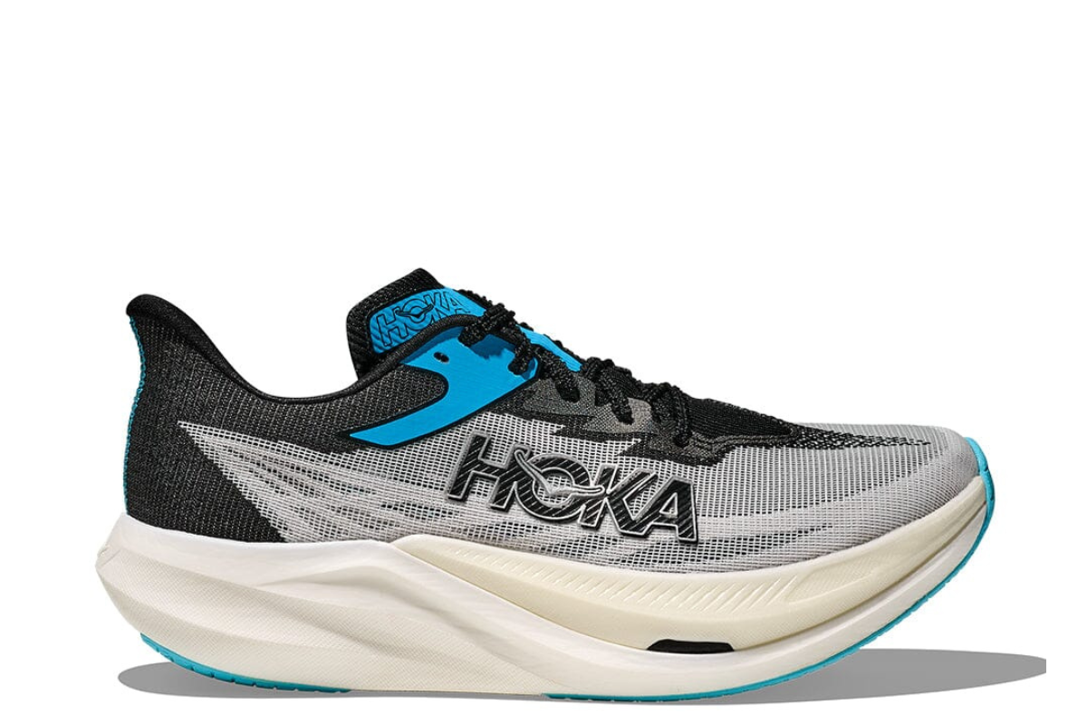 Hoka Rocket X 3 White and Black Edition