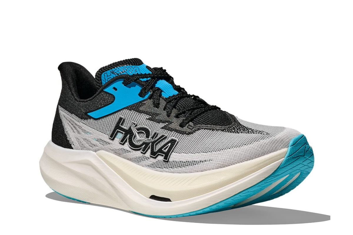 Hoka Rocket X 3 White and Black Edition