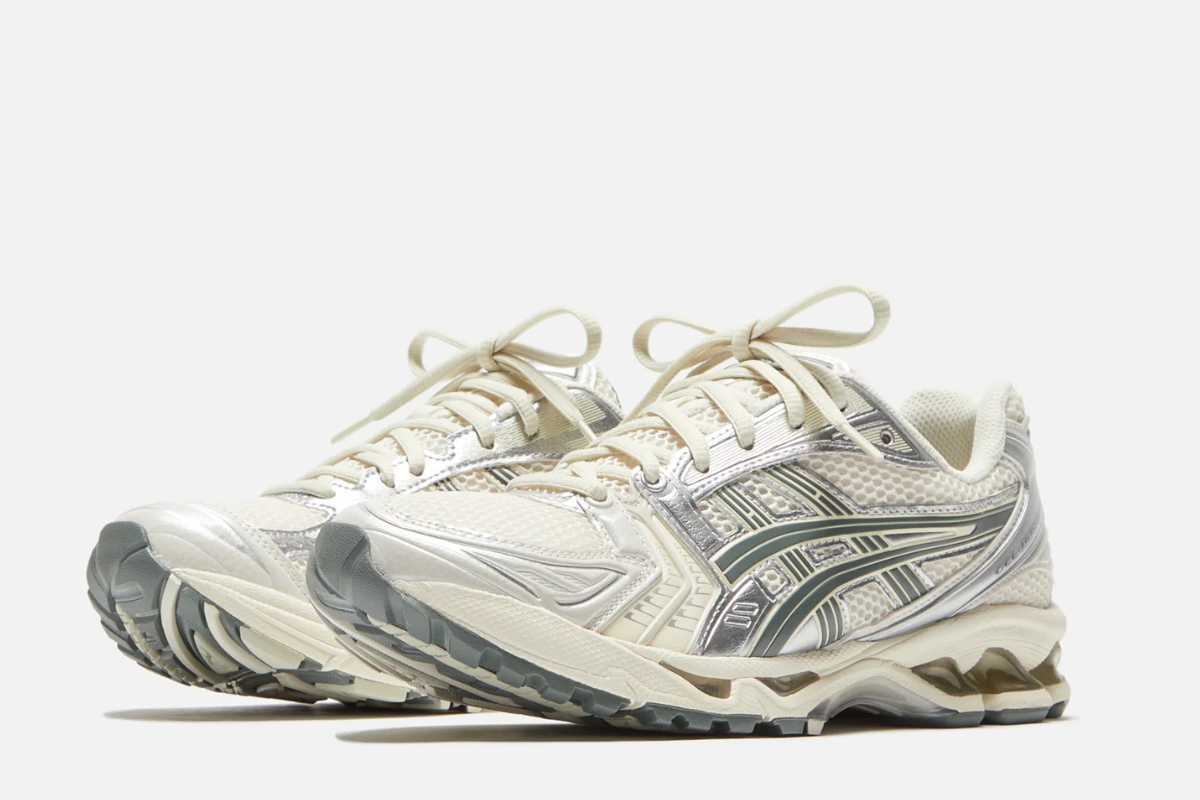 Asics Gel-Kayano 14 Shoes, Birch/Dark Colorway