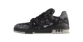 Louis Vuitton Trainer Black Grey Denim Monogram